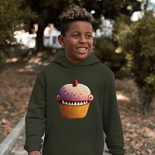 Зомби Cupcake Kids 'Sponge Fleece Hoodie - Cupcake Monster Kids' Hoodie - Графички качулка за деца