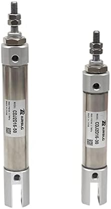 Yuzzi CDJ2D10 CDJ2D16 Double Clevis Pneumatic Air Cylinder Double Acting Single Rod 10mm 16mm Bore 5 ~ 200 mm мозочен удар