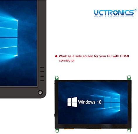 УТРОНИКА 5 Инчен Екран на Допир За Малина Пи 4, 800€480 Пренослив Капацитивен HDMI Лцд Екран На Допир Монитор За Pi 4 B, 3 B+, Windows 10 8 7