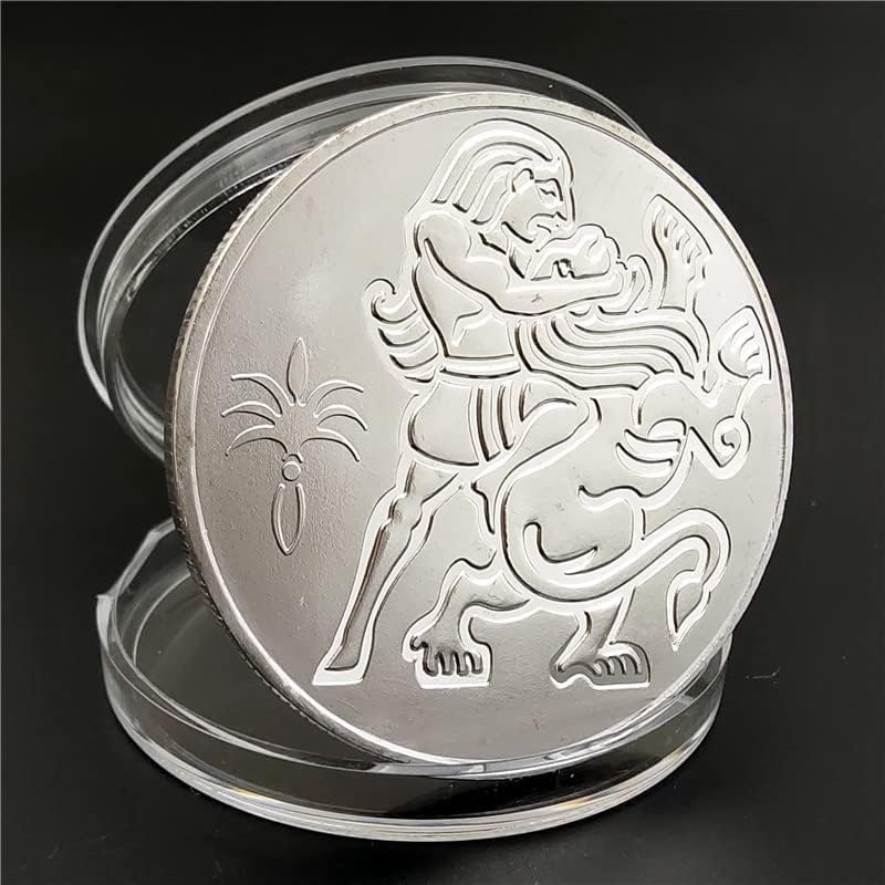 Израелски Лав Сребрена Комеморативна Монета Стои Лав Сребрени Монети Колекционерски Предмети