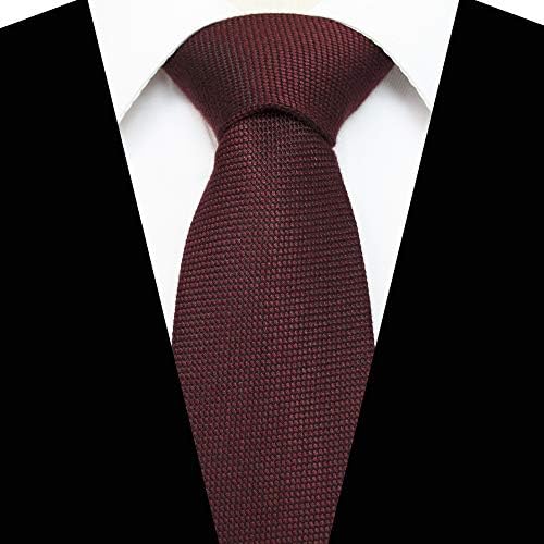Jemygins цврста боја волна вратоврска и џебен плоштад со сетови за врски за мажи за мажи