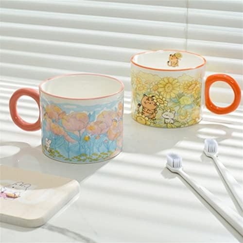 MHYFC керамички чаша за миење пар бања за четкица за заби чаша за миење уста постави двојки сет за домаќинства