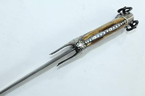 Раџански скапоцени камења рачно изработен меч Нова челична сечила сребрена жица работа машка рачка за овци 37 '