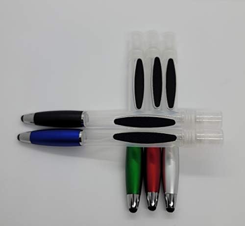 Пакет од 5 мултифункционални пенкала за санитатор, 4 во 1 пенкало за спреј со игла и чистач на екранот