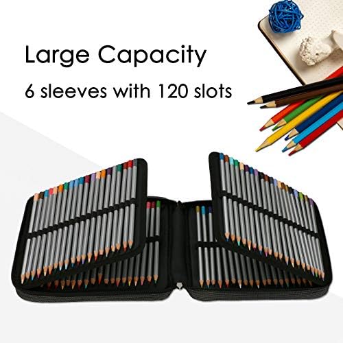Случај за молив во УТРО, голем капацитет Оксфорд Моливче за молив, молив, држете за 120 стандардни моливи со моливи торбички