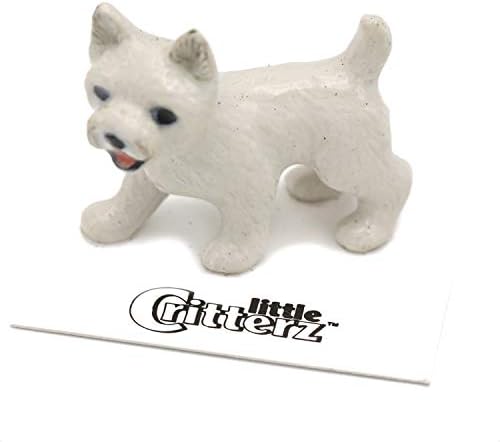Малиот Критерц Бело куче - Вести Териер Бејли - Минијатурна фигура на домашна маса