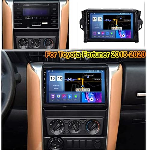 ПЛОКМ Андроид 11 Авторадио 9 Екран На Допир Автомобил Стерео За Тојота Фортунер 2015-2020 со Гпс Навигација Автомобил Радио Поддршка