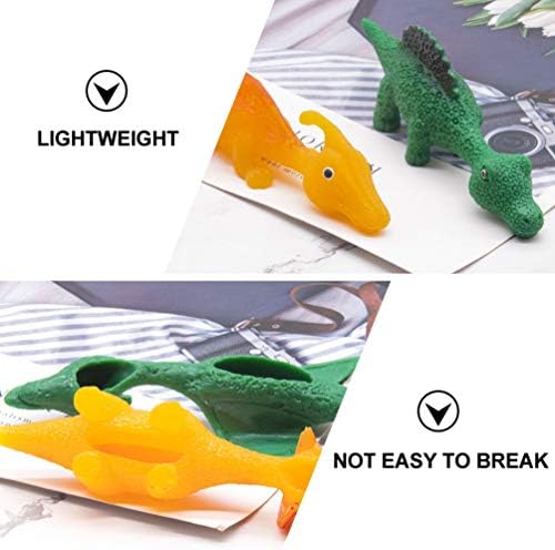 Nuobesty 6 PCS Kids Slingshot играчки диносаурус играчки за прсти за играчки смешни прсти за животни играчки одлични за летачки игри