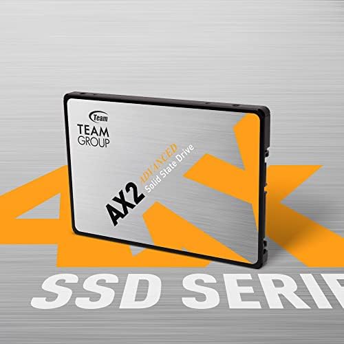 TeamGroup AX2 512GB 3D NAND TLC 2,5 инчи SATA III Внатрешна цврста состојба на SSD SSD компатибилен со лаптоп и компјутер десктоп T253A3512G0C101