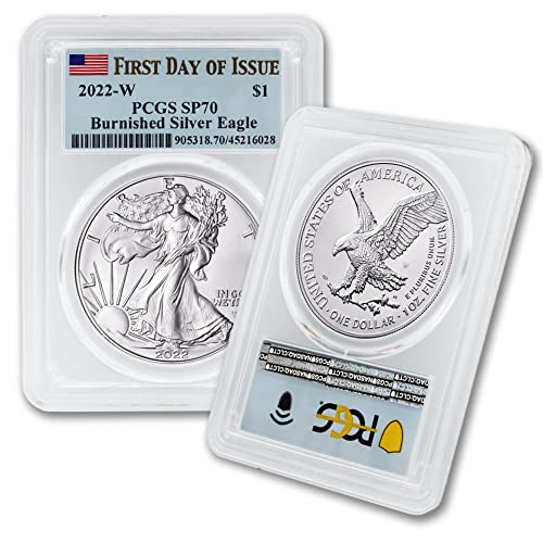 2022 В 1 мл Американска Изгорена Сребрена Орелска Монета СП70 1 1 СП70 ПАРЧИЊА