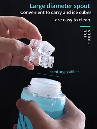 Aonijie TPU Soft Flask Water Shotter Clospsible Flask For Hydration Pack, BPA бесплатно, широко отворање, за хидратација на спорт на отворено