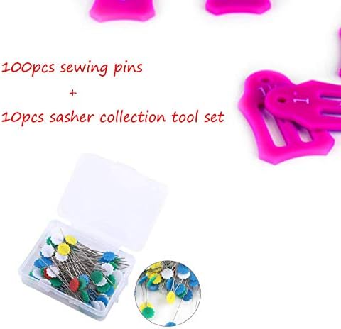 Yicbor 10 парчиња со повеќе димензии на виткање и алатки за пристрасност, алатки за ролна со 100 парчиња/кутии со повеќе бои цветни