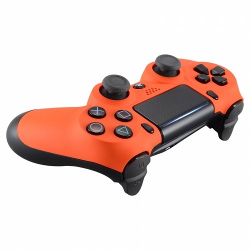 Modfreakz® Предна Обвивка Мек Допир Портокалова ЗА PS4 Gen 4,5 V2 Контролер
