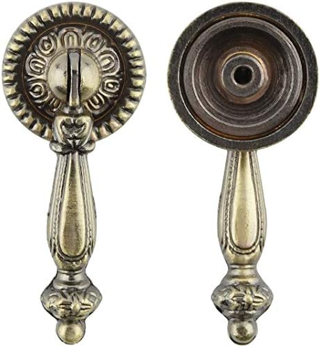 ИТИКИНОЈ 4 Парчиња Бронзена Метална Фиока Во Антички Стил Декоративно Копче За Рачка За Влечење Со Завртки