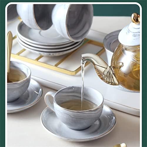SDFGH нордиски стил варен овошен чај чај чај чаша цвет чајник поставен чај чај сет стаклен греење на свеќата