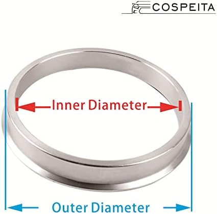 Централни прстени на тркала за легури Cospeita, сет од 4, Hub Ring Od. = Тркала CB. = 66,1мм