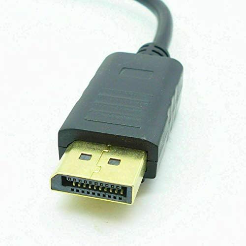 DisplayPort на VGA адаптер 1080p Конвертор, приказ Порт ДП до VGA адаптер машки до женски конектор компатибилен со компјутер, десктоп, лаптоп,