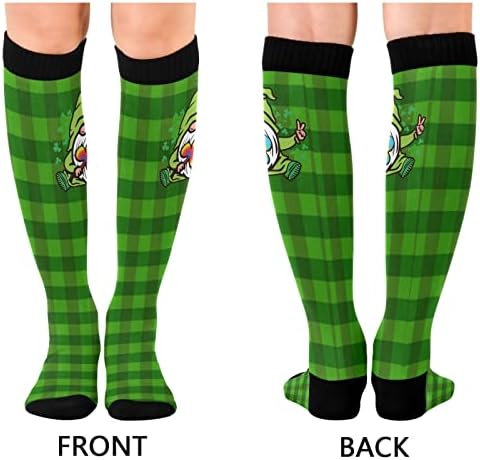 Вусикд Патрик Зелена Детелина Компресија Чорапи За Жени И Мажи Циркулација Шамрок Долги Чорапи За Атлетско Трчање 1