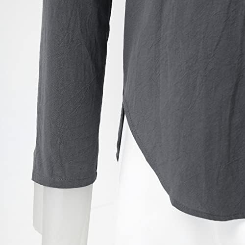 2023 Нова кошула со долги ракави со масти мода за влечење на обична кошула, средновековна кошула со долг ракав моден врв