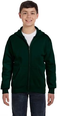 Hanes Girls Comfortblend Ecosmart со џемпер со целосна качулка