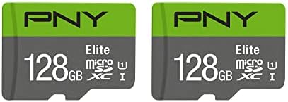 PNY 128 GB Elite Class 10 U1 Microsdxc Flash Memory Card 2-Pack & Wyze Cam OG Security Camera, затворен/отворен, 1080p HD Wi-Fi безбедносна камера