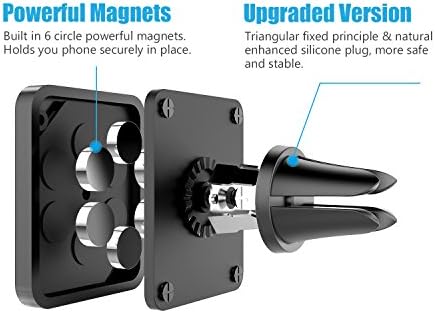 Wixgear Universal Air Vent Fint Magnetice Car Mounter држач за мобилни телефони со брза технологија Swift-SNAP, монтирање на магнетски