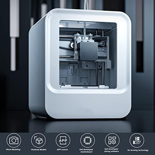 Десктоп 3Д печатач, интелигентен WiFi Control Control Mini 3D печатач, голема точност брзо печатење, моделирање на фотографии целосен автоматско израмнување мал 3Д печатач за д?