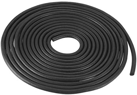 uxcell пена гума заптивка временска лента со дијаметар од 3 мм 5 метри долга црна боја
