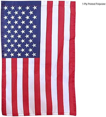 Охајо државен Бакис Градинарско знаме со starsвезди и ленти од земја во САД и држач за столб на знамето на САД