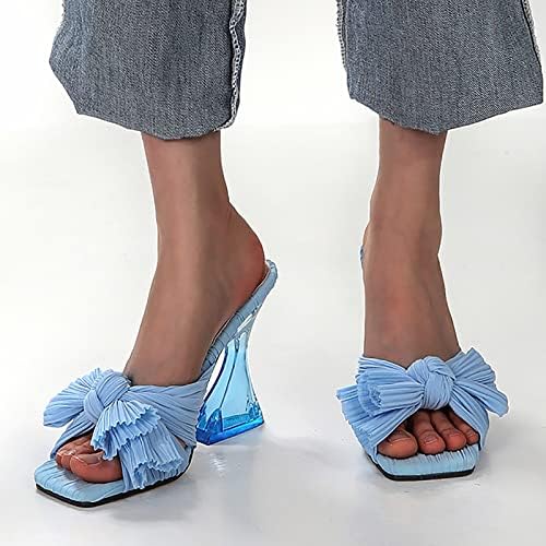 Sandенски сандали на Гуфесф, сандали со високи потпетици за жени чисти сандали со пролетни летни сандали дами обични сандали