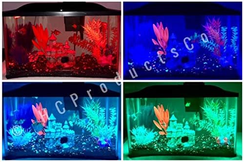 HCProductsCo ДАЛЕЧИНСКИ Контролирани LED Аквариум Светла со 20 Бои И Опции За Движење