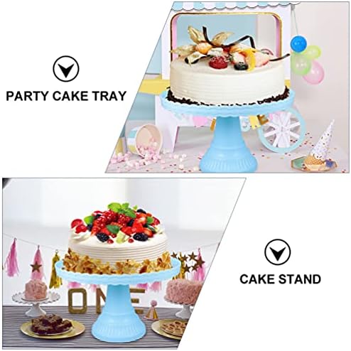 Ангоил Десерт Табела Стои 2 парчиња Торта Стојат Тркалезна Десерт Штанд Кекси Дисплеј Торта Послужавник За Чинија За Торта Со Нозе Држач