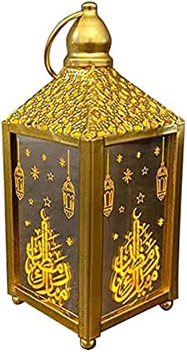 LED LED RAMADAN LANTENTER, Среќен Ајд Мубарак Метал Фестивал на светла Фестивал Фестивал за декорација на свадби или декорација на Рамазан