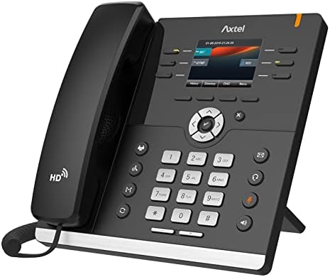 Axtel AX-400G IP телефон-8 SIP сметки, 5-насочен мост за аудио конференција, дво-порта POE Gigabit Ethernet, осветлен 2,8 320 × 240