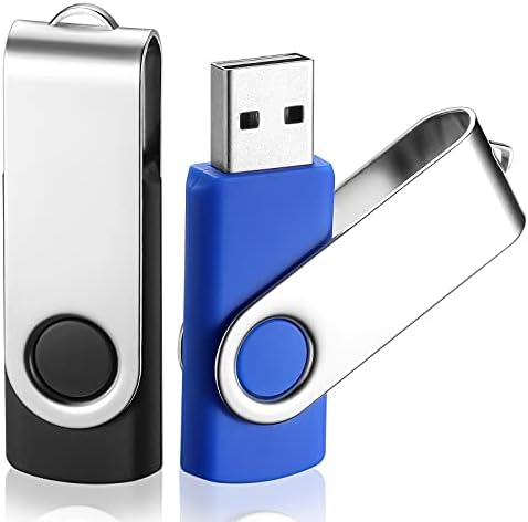 Меморија Стап 64GB 2 ПАКЕТ USB Флеш Диск Вртлив Дизајн ПРЕКЛОПЕН USB Стап За Складирање Податоци Стап
