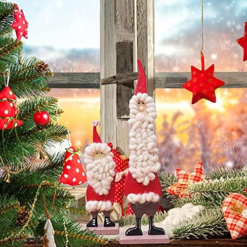 NSQFKALL Божиќни украси Мини Божиќна дрво Божиќна маса Топ Мали украси Подароци Е украси за новогодишна елка