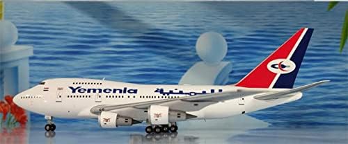 Inflate Yemenia Airlines за Boeing B747SP 7O-Mymn 1: 200 Diecast Aircraft претходно изграден модел