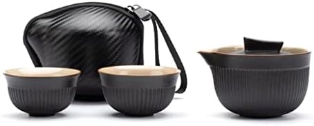 Хукаи Преносен чај за патувања постави керамички чајник -котел quik садови тенџере и две чаши чај со кинески пијалок чајник за чајници