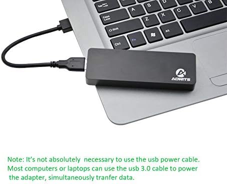 А ADWITS USB 3.0 Надворешен Алуминиумски Случај НА SSD, Совршен Комплет Комплет Комплет Комплет &засилувач; Инсталирајте Алатка За