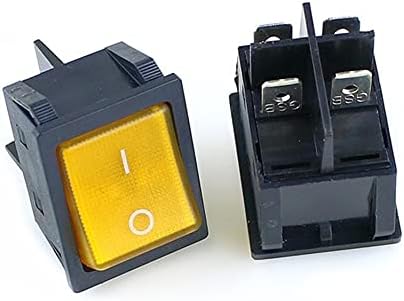 Gead Голема струја KCD4 LED светло осветлена DPST On-Off 4Pin Snap во Rocker Switch 20A/250V 25A/125V AC