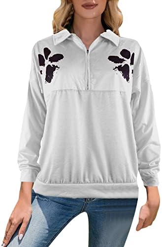 Gdjgta женски пуловер лапел патент шема шема џемпер маица Туника на врвови на блуза пулвер