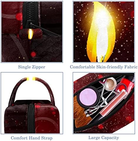Торба за тоалети, козметичка кеса за шминка за патувања за жени мажи, свеќа во недела на Педесетница
