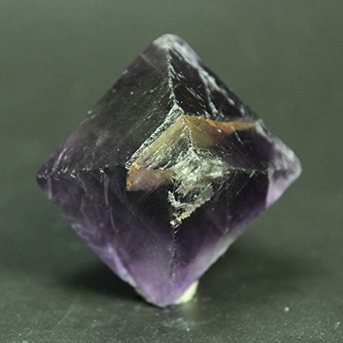 Замтак природна симфонија голема виолетова флуорит октаетална камен DIY накит минерален флуорит кристал 19