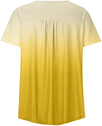 Врвна кошула за жени есен лето 2023 облека со кратки ракави памук V вратот копче надолу до вратоврска боја маица N0 N0