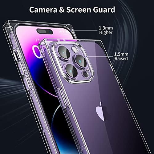 Tzomsze iPhone 14 Pro Case Square for Men, заштита на фотоапарати со прецизни дупки, мек TPU заштитен шок-изобилен капак за iPhone 14 Pro 2022