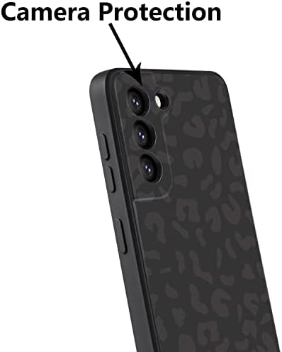 Кумцо Компатибилен Со Samsung Galaxy S22 Леопард На Ноќно Печатење Случај, Црн Леопард Гепард Шема Силиконски Мек Tpu Заштитен Капак За Жени Девојки