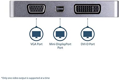 StarTech.com USB C Мултипорт Видео Адаптер w/ HDMI, VGA, Mini DisplayPort или Dvi-USB Тип C Монитор Адаптер НА HDMI 2.0 или mDP 1.2 - VGA