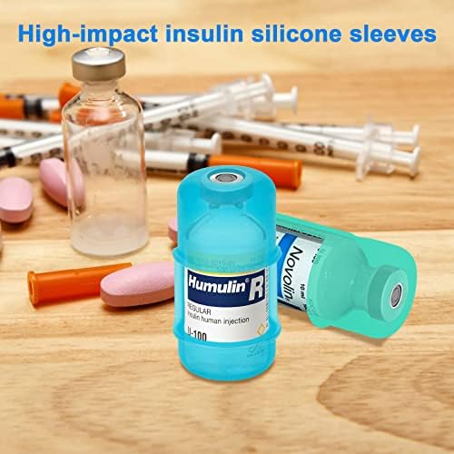 Игурбурн со 2 -пакуван инсулински вијал заштитник за фијас хумалолог новолог хумулин новолин инсулин, дијабетес инсулин силиконски ракав