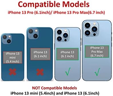 HXHN 2PCS 13 Pro/13 Pro Макс Задна Камера Стаклена Леќа Замена за iPhone Pro/13 Назад Со Претходно Инсталирано Лепило +Алатки