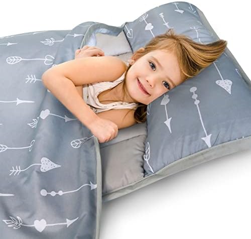 Детлер Нап Мат со отстранлива перница и ќебе и стандардна големина Дневна грижа/предучилишно креветче Детско дремнете МАТ лист 10 пакет,